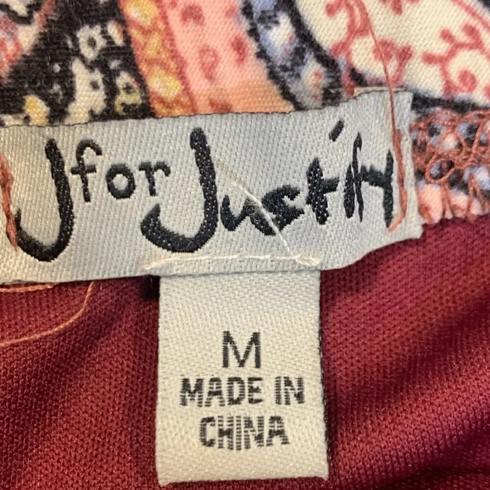 NWT paisley print Stretchy Strapless tube top Capri jumper with pockets - Picture 11 of 13